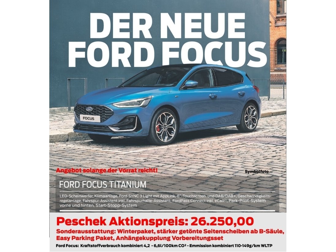 Ford Focus Lagerabverkauf
